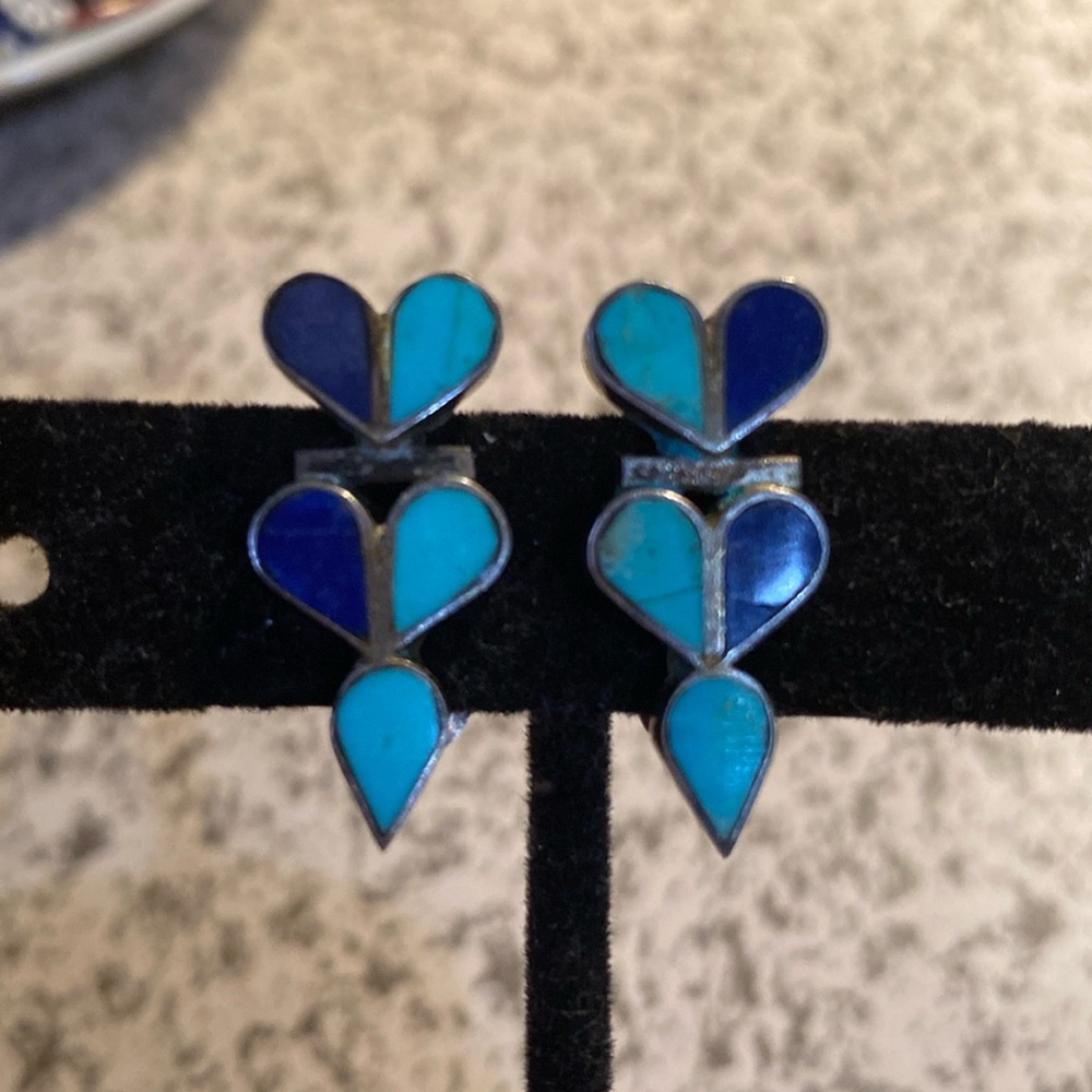Turquoise and Lapis on Sterling